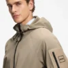 Wasserabweisende Jacke mit Mikro-Waffelstruktur