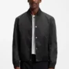 Wasserabweisende Jacke mit Ärmeln im Monogramm-Muster