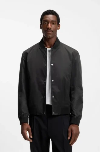 Wasserabweisende Jacke mit Ärmeln im Monogramm-Muster