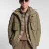 Wasserabweisende Jacke mit wattiertem Innenfutter