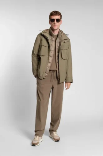 Wasserabweisende Jacke mit wattiertem Innenfutter