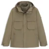 Wasserabweisende Jacke mit wattiertem Innenfutter