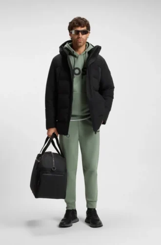 Wasserabweisende Parka-Jacke mit Daunenfüllung