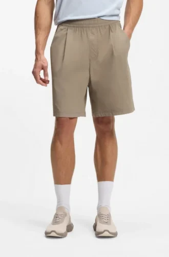Wasserabweisende Shorts aus Micro-Waffel-Stoff