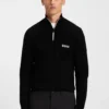 Wasserabweisender Pullover mit Reißverschluss aus einer Baumwollmischung