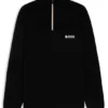 Wasserabweisender Pullover mit Reißverschluss aus einer Baumwollmischung