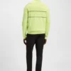 Wasserabweisender Pullover mit Reißverschlusskragen aus einer Baumwollmischung