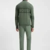Wasserabweisender Pullover mit Reißverschlusskragen aus einer Baumwollmischung