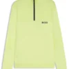 Wasserabweisender Pullover mit Reißverschlusskragen aus einer Baumwollmischung
