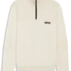 Wasserabweisender Pullover mit Reißverschlusskragen aus einer Baumwollmischung