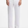 Weiße Jeans aus Slub-Denim Weiße Jeans aus Slub-Denim