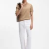 Weiße Jeans aus Slub-Denim Weiße Jeans aus Slub-Denim