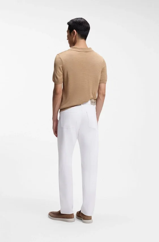 Weiße Jeans aus Slub-Denim Weiße Jeans aus Slub-Denim