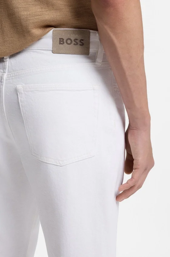 Weiße Jeans aus Slub-Denim Weiße Jeans aus Slub-Denim