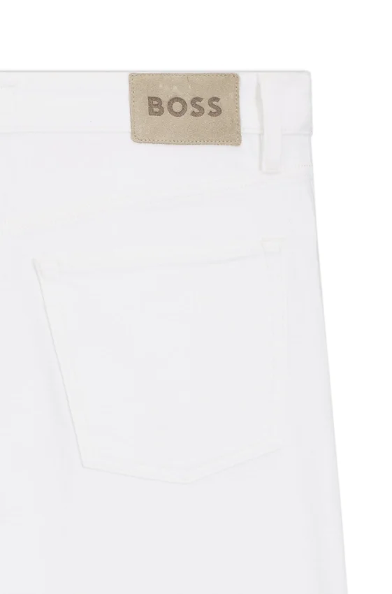 Weiße Jeans aus Slub-Denim Weiße Jeans aus Slub-Denim