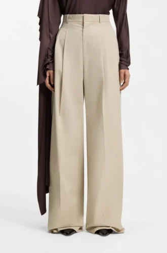 Weit geschnittene Hose aus Baumwolle mit Stretch