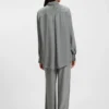 Weit geschnittene Hose mit Logo-Jacquard