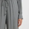 Weit geschnittene Hose mit Logo-Jacquard