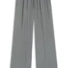 Weit geschnittene Hose mit Logo-Jacquard