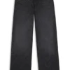 Weit geschnittene Jeans aus mit Kristallen verziertem Denim