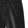 Weit geschnittene Parachute-Hose aus Kunstleder