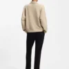 Weit geschnittenes Sweatshirt mit drapiertem Trichterkragen