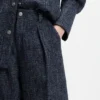 Weithose aus Stretch-Tweed