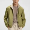 Wendbare Jacke aus aufgerautem Stoff