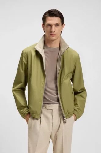 Wendbare Jacke aus aufgerautem Stoff