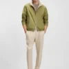 Wendbare Jacke aus aufgerautem Stoff
