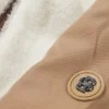 Wendbare Kapuzenjacke für Kinder aus Twill und Sherpa-Fleece