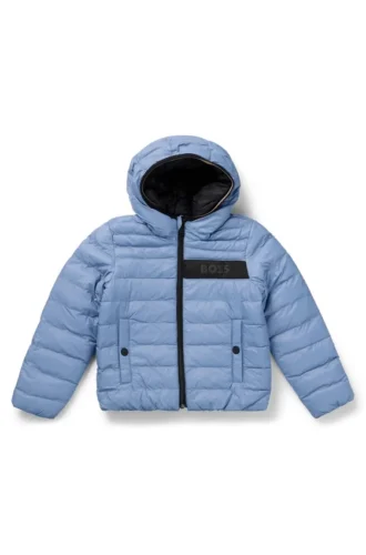 Wendbare Kinderjacke mit Kapuze und wasserabweisender Ausrüstung