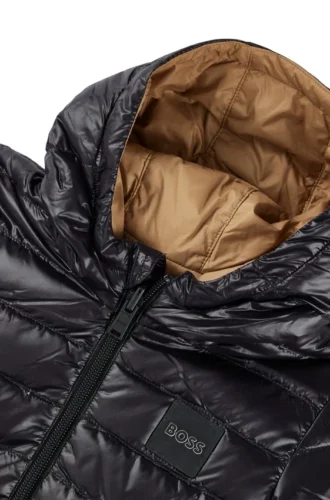 Wendbare, wasserabweisende Daunenjacke für Kinder mit Logo-Details