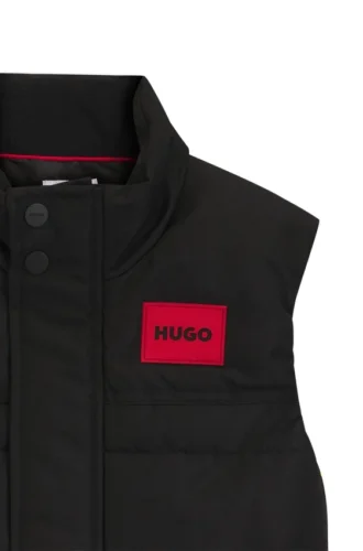 Weste für Kinder mit Logo-Print und Watte