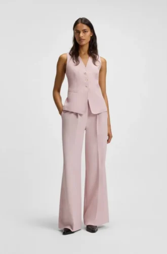 Weste in Oversize-Passform aus Stretch-Crêpe