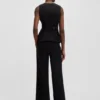 Weste in Oversize-Passform aus Stretch-Crêpe