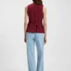 Weste in Oversize-Passform aus Stretch-Crêpe