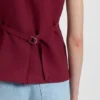 Weste in Oversize-Passform aus Stretch-Crêpe