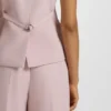 Weste in Oversize-Passform aus Stretch-Crêpe