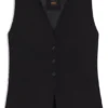 Weste in Oversize-Passform aus Stretch-Crêpe
