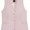Weste in Oversize-Passform aus Stretch-Crêpe