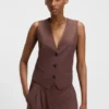 Weste in Regular-Fit aus Stretchstoff Weste in Regular-Fit aus Stretchstoff