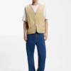 Weste in Relaxed-Fit aus merzerisierter Baumwolle Weste in Relaxed-Fit aus merzerisierter Baumwolle