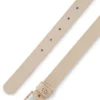 Wildledergürtel mit goldfarbenem Double-B-Monogramm