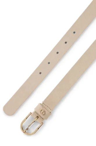 Wildledergürtel mit goldfarbenem Double-B-Monogramm