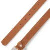 Wildledergürtel mit goldfarbenem Double-B-Monogramm
