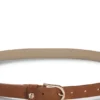 Wildledergürtel mit goldfarbenem Double-B-Monogramm