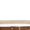 Wildledergürtel mit goldfarbenem Double-B-Monogramm