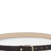 Wildledergürtel mit goldfarbenem Double-B-Monogramm
