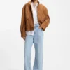 Wildlederjacke im Bomber-Stil